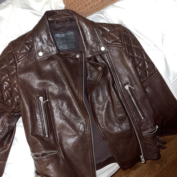 All Saints Jackets & Blazers - All Saints leather jacket